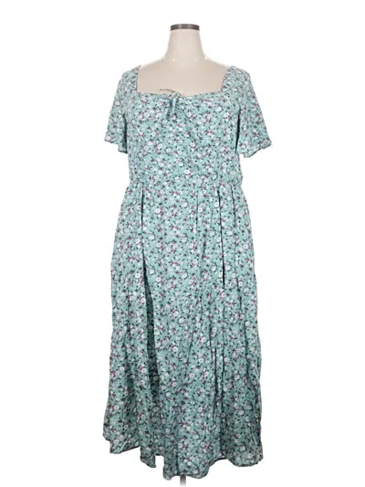 Pre-owned Bloomchic Casual Dress In Teal
