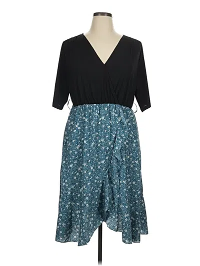 Pre-owned Bloomchic Casual Dress In Teal