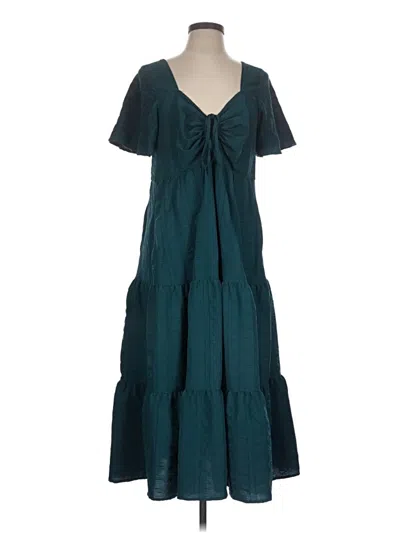 Pre-owned Bloomchic Casual Dress In Teal