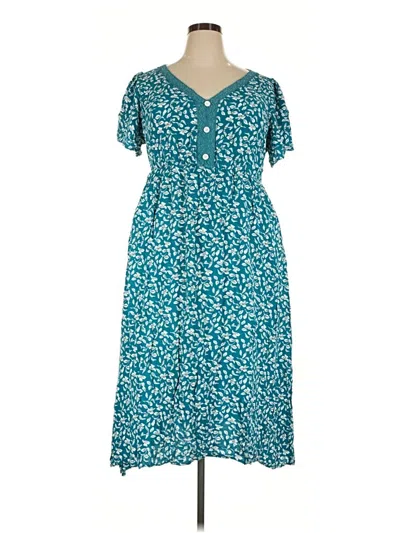 Pre-owned Bloomchic Casual Dress In Teal