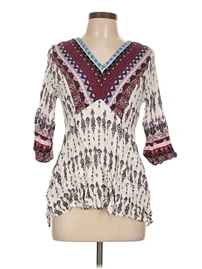 Pre-owned Bloomchic Casual Dress In White