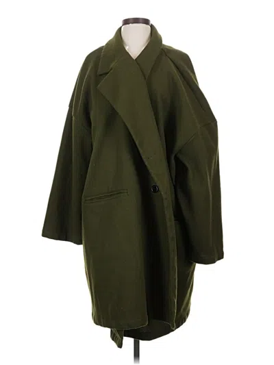 Pre-owned Bloomchic Coat In Green