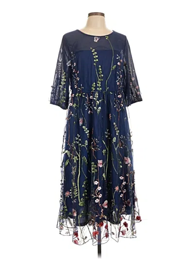 Pre-owned Bloomchic Cocktail Dress In Blue