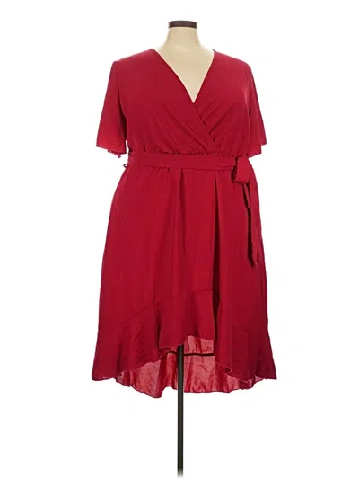 Pre-owned Bloomchic Cocktail Dress In Burgundy