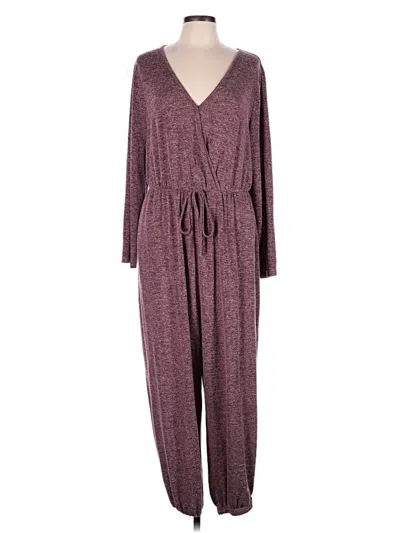 Pre-owned Bloomchic Jumpsuit In Burgundy