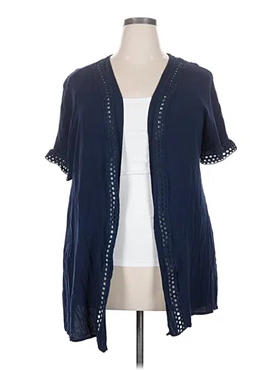 Pre-owned Bloomchic Kimono In Blue