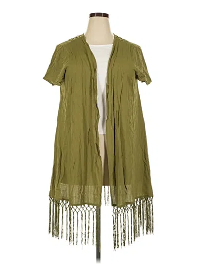 Pre-owned Bloomchic Kimono In Green