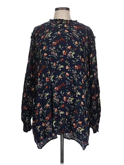 Pre-owned Bloomchic Long Sleeve Blouse In Black