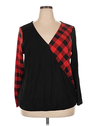 Pre-owned Bloomchic Long Sleeve Blouse In Black