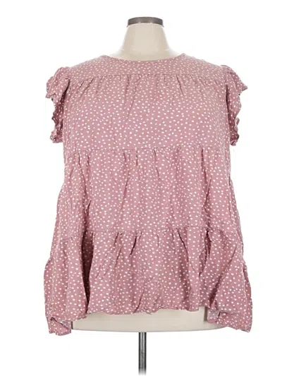 Pre-owned Bloomchic Long Sleeve Blouse In Pink