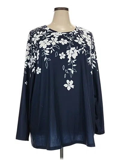Pre-owned Bloomchic Long Sleeve T-shirt In Blue