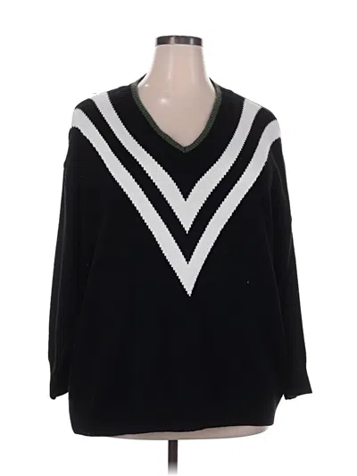 Pre-owned Bloomchic Pullover Sweater In Black