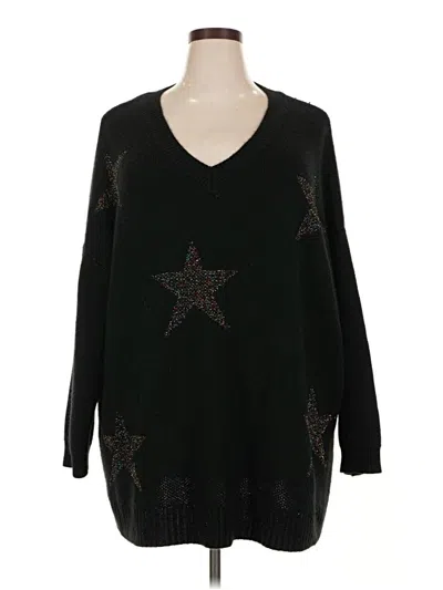 Pre-owned Bloomchic Pullover Sweater In Black