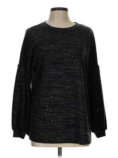 Pre-owned Bloomchic Pullover Sweater In Black