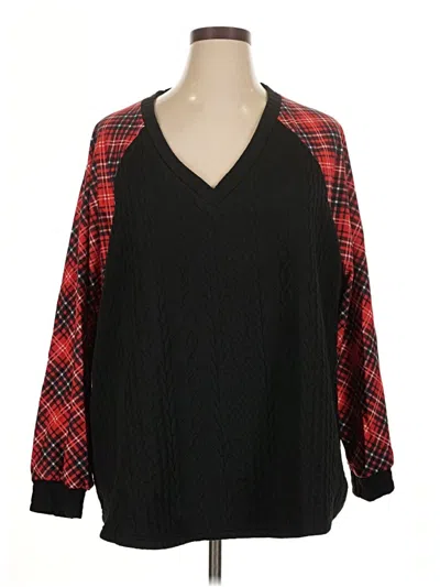 Pre-owned Bloomchic Pullover Sweater In Black