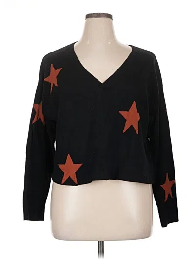 Pre-owned Bloomchic Pullover Sweater In Black