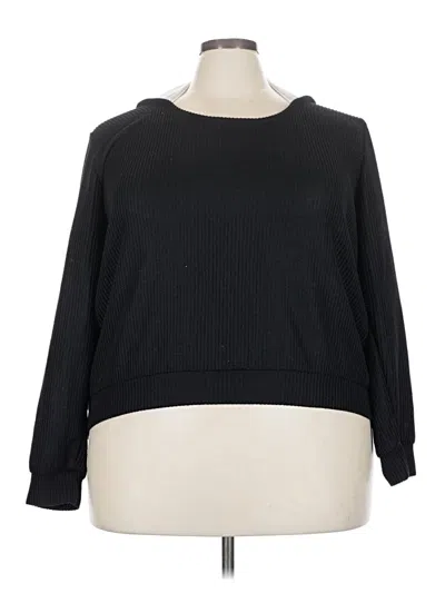 Pre-owned Bloomchic Pullover Sweater In Black