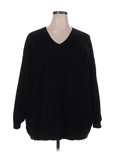 Pre-owned Bloomchic Pullover Sweater In Black