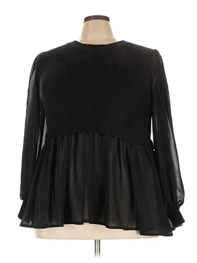 Pre-owned Bloomchic Pullover Sweater In Black