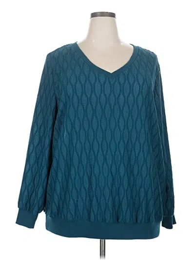 Pre-owned Bloomchic Pullover Sweater In Blue