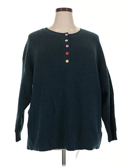 Pre-owned Bloomchic Pullover Sweater In Blue