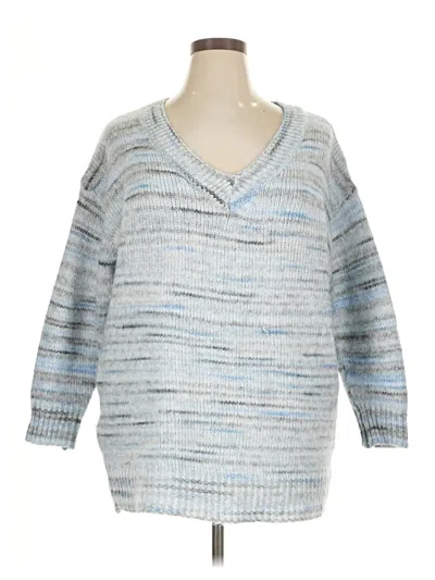 Pre-owned Bloomchic Pullover Sweater In Blue