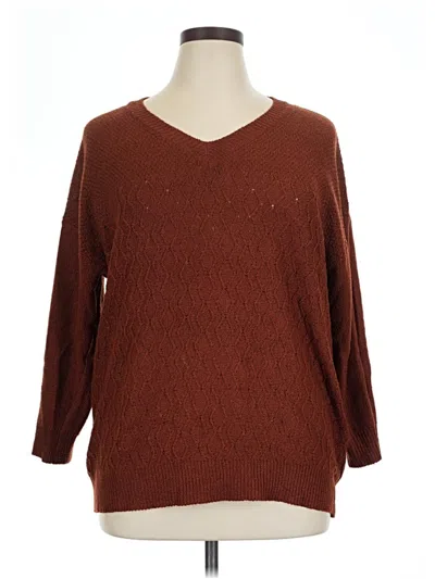 Pre-owned Bloomchic Pullover Sweater In Brown