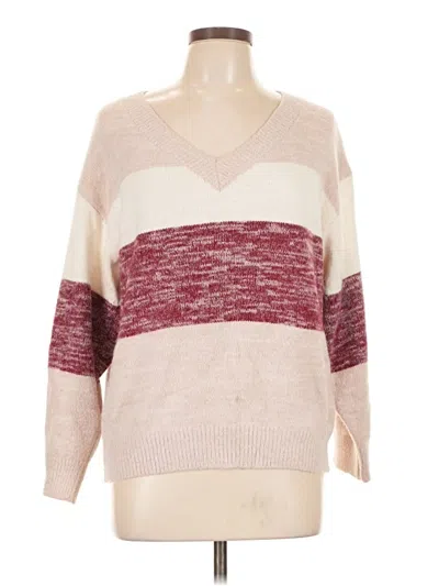 Pre-owned Bloomchic Pullover Sweater In Burgundy