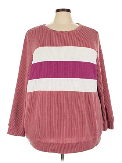 Pre-owned Bloomchic Pullover Sweater In Burgundy