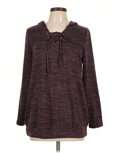 Pre-owned Bloomchic Pullover Sweater In Burgundy