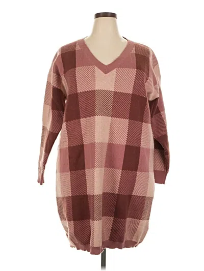 Pre-owned Bloomchic Pullover Sweater In Burgundy