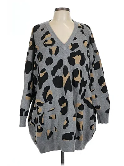 Pre-owned Bloomchic Pullover Sweater In Gray