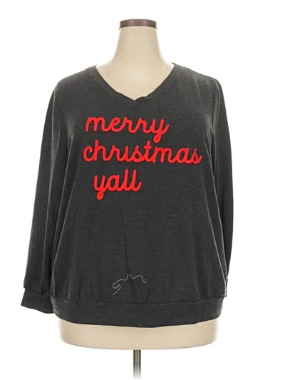 Pre-owned Bloomchic Pullover Sweater In Gray