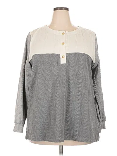 Pre-owned Bloomchic Pullover Sweater In Gray