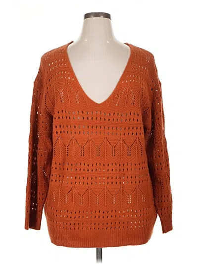 Pre-owned Bloomchic Pullover Sweater In Orange