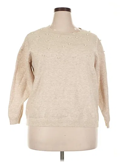 Pre-owned Bloomchic Pullover Sweater In Tan