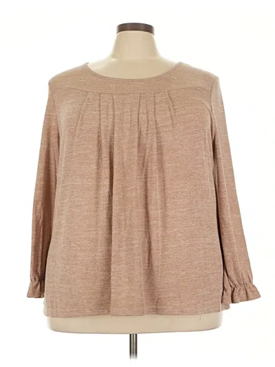 Pre-owned Bloomchic Pullover Sweater In Tan