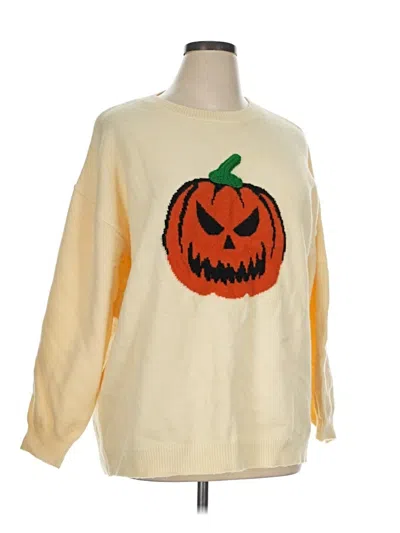 Pre-owned Bloomchic Pullover Sweater In Yellow