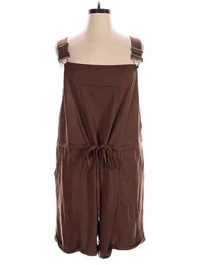 Pre-owned Bloomchic Romper In Brown