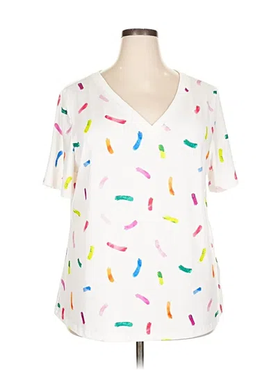 Pre-owned Bloomchic Short Sleeve T-shirt In White