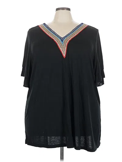 Pre-owned Bloomchic Short Sleeve T-shirt In Black