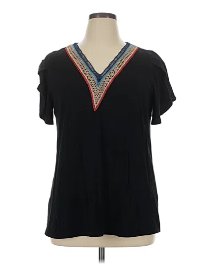 Pre-owned Bloomchic Short Sleeve T-shirt In Black