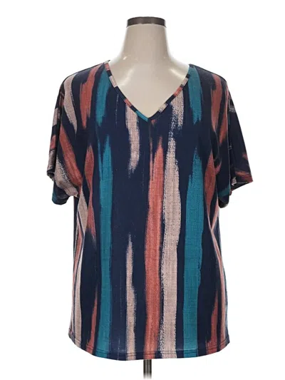 Pre-owned Bloomchic Short Sleeve T-shirt In Blue