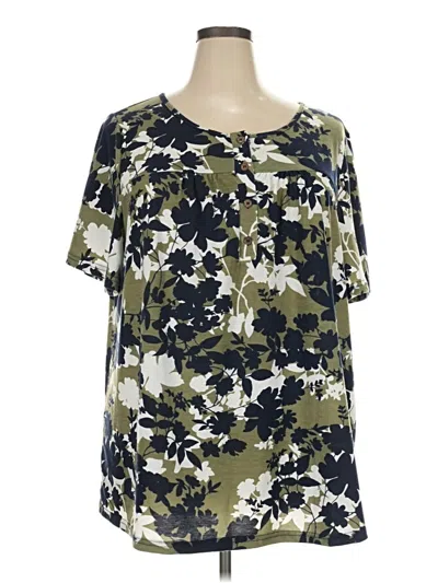 Pre-owned Bloomchic Short Sleeve T-shirt In Green