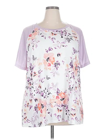 Pre-owned Bloomchic Short Sleeve T-shirt In Purple