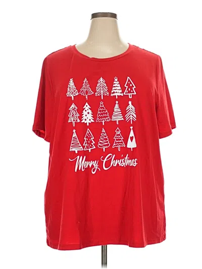 Pre-owned Bloomchic Short Sleeve T-shirt In Red