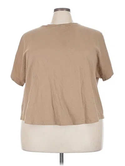 Pre-owned Bloomchic Short Sleeve Turtleneck In Brown