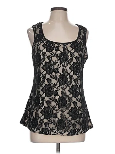Pre-owned Bloomchic Sleeveless Blouse In Black