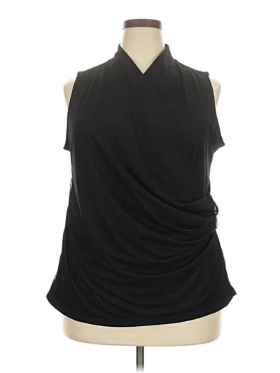 Pre-owned Bloomchic Sleeveless Blouse In Black