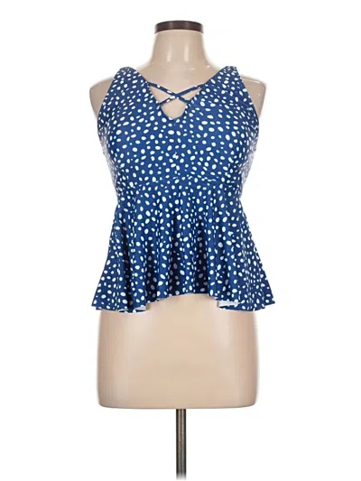 Pre-owned Bloomchic Sleeveless Blouse In Blue